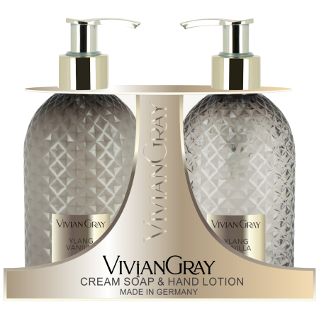 Seturi - Vivian Gray Gemstone Ylang & Vanilla - Set săpun lichid + loțiune de mâini, 300 + 300 ml - imagine produs