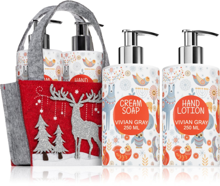 Seturi - Vivian Gray Glittering Christmas - Set săpun lichid + cremă de mâini, 250 + 250 ml - imagine produs
