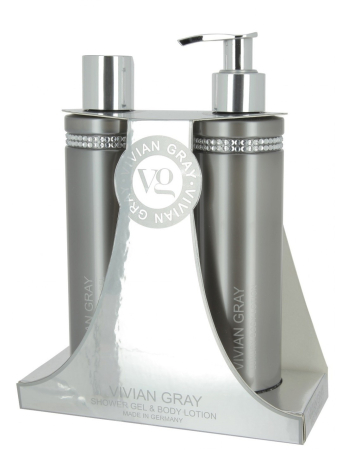 Seturi - Vivian Gray Grey Crystals - Set gel de duș + loțiune de corp, 250 + 250 ml - imagine produs