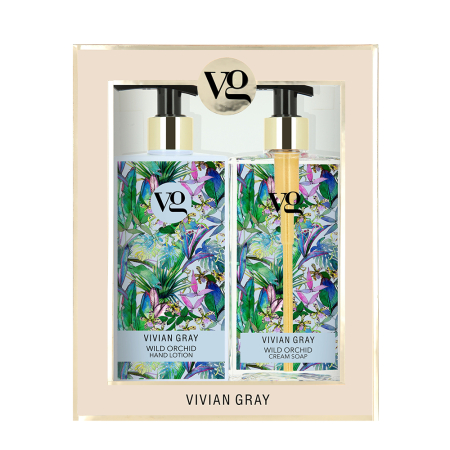 Seturi - Vivian Gray Wild Orchid - Set săpun lichid + loțiune de mâini, 350 + 350 ml - imagine produs