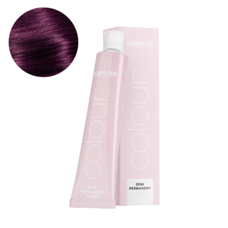 Vopsea de Par Demi-Permanenta - Subrina Professional Toner Colour 5/67  Vopsea de par demipermanenta Castaniu Deschis Beaujolais 60ml - Eterna Beauty