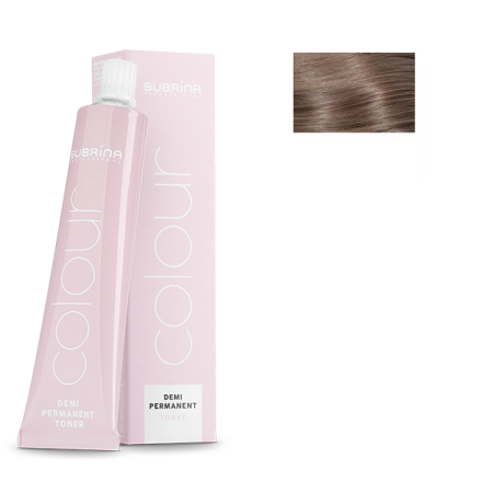 Vopsea de Par Demi-Permanenta - Subrina Professional Toner Colour 7/71  Vopsea de par demipermanenta Blond Mediu Cenusiu Castaniu 60ml - Eterna Beauty
