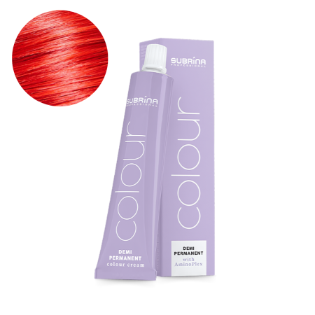 Vopsea de Par Demi-Permanenta - Subrina Professional Toner Colour AminoPlex Red  Vopsea de par demipermanenta Rosu 60ml - Eterna Beauty