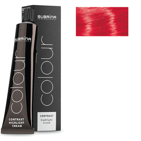Vopsea de Par - Subrina Professional Contrast Colour Red  Vopsea de par pentru suvite Rosu 60ml - Eterna Beauty