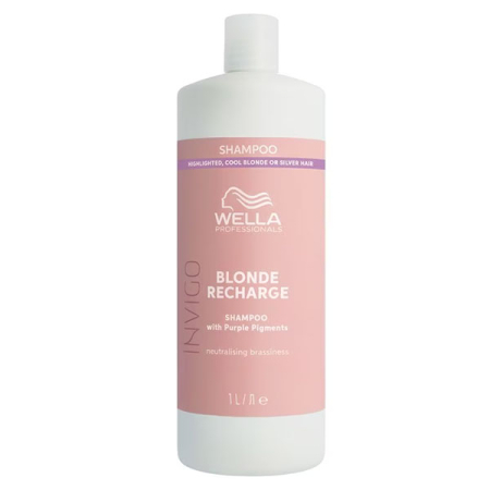 Sampon - Wella Professionals Invigo Blonde Recharge - Șampon pentru păr blond, 1000 ml