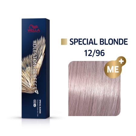 Vopsea de Par - Wella Professionals Koleston Perfect Me+ 12/96  Vopsea de par permanenta  Blond Special Perlat Violet 60 ml - Eterna Beauty