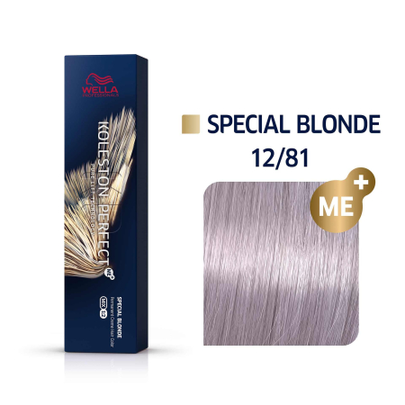 Vopsea de Par - Wella Professionals Koleston Perfect  Vopsea permanenta 12/81 Blond Special Cenusiu Albastru 60ml - Eterna Beauty