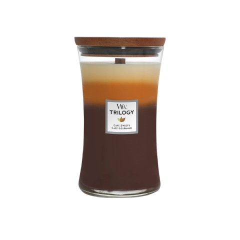 Lumânări parfumate - WoodWick Cafe Sweets Trilogy Candle Lumanare parfumata 609.5 gr - Eterna Beauty