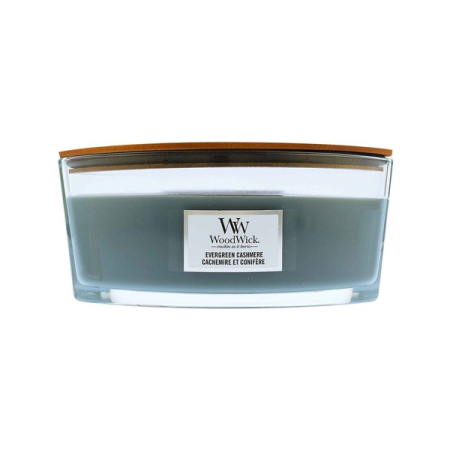 Lumânări parfumate - WoodWick Evergreen Cashmere, Lumanare Parfumata, 453.6g
