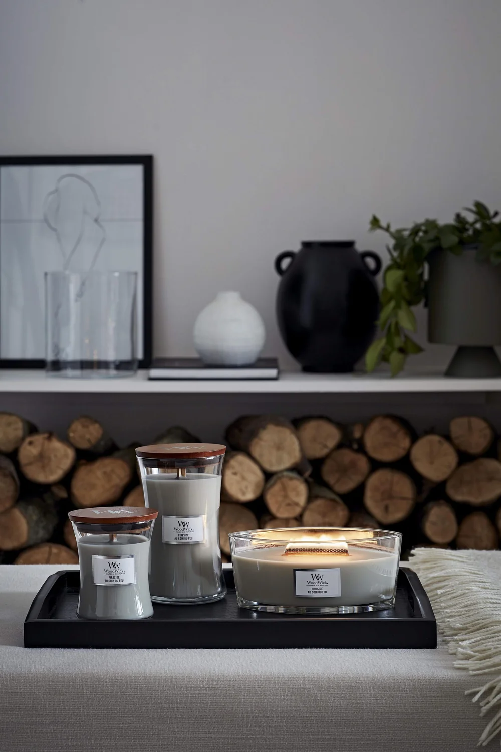 WoodWick Fireside - Lumânare parfumată cu fitil din lemn, 609,5 g [1]