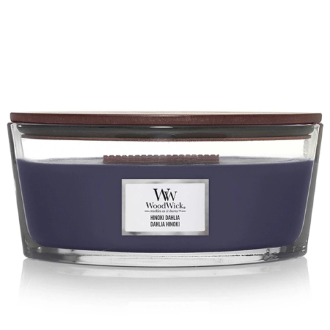 Lumânări parfumate - WoodWick Hinoki Dahlia Candle Lumanare parfumata 453.6 gr - Eterna Beauty
