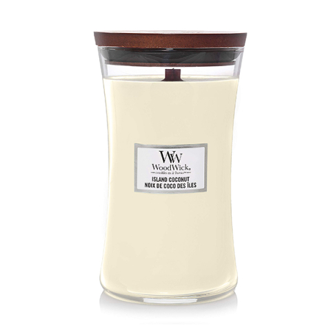 Lumânări parfumate - WoodWick Island Coconut Tril Candle Lumanare parfumata 609.5 gr - Eterna Beauty