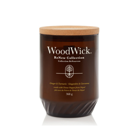 Parfum ambiental - WoodWick Renew Ginger Turmeric, Lumanare Parfumata, 368g