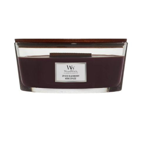 Lumânări parfumate - WoodWick Spiced Blackberry Candle Lumanare parfumata 453.6 gr Unisex - Eterna Beauty