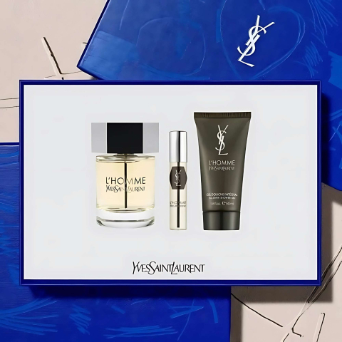 YSL L Homme Set Cadou: Apa de Toaleta 100  ml + Apa de Toaleta 10 ml + Gel de Dus 50 ml Barbati | Eterna Beauty [2]
