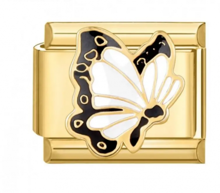 Charmuri - Talisman fluture pentru bratara italiana