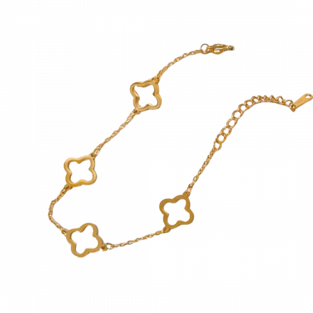 Bratari - Bratara Lux trifoi gold