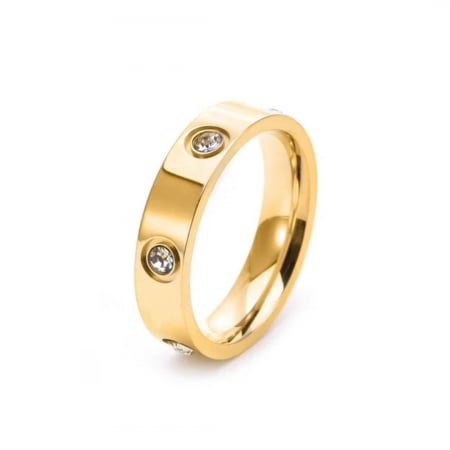 Inele - Inel Lux Gold cu pietre