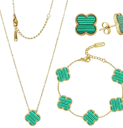 Seturi - Set bijuterii Trifoi Verde