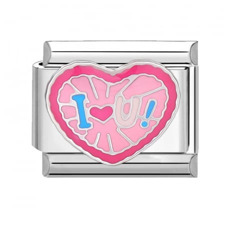 Talisman italian heart pentru bratara italiana