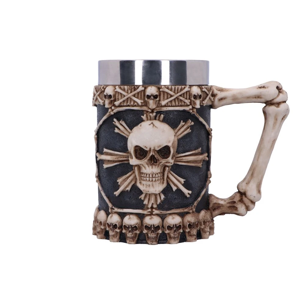 Cană gotică decorativă cu cranii – Large Tankard of Skulls [2]