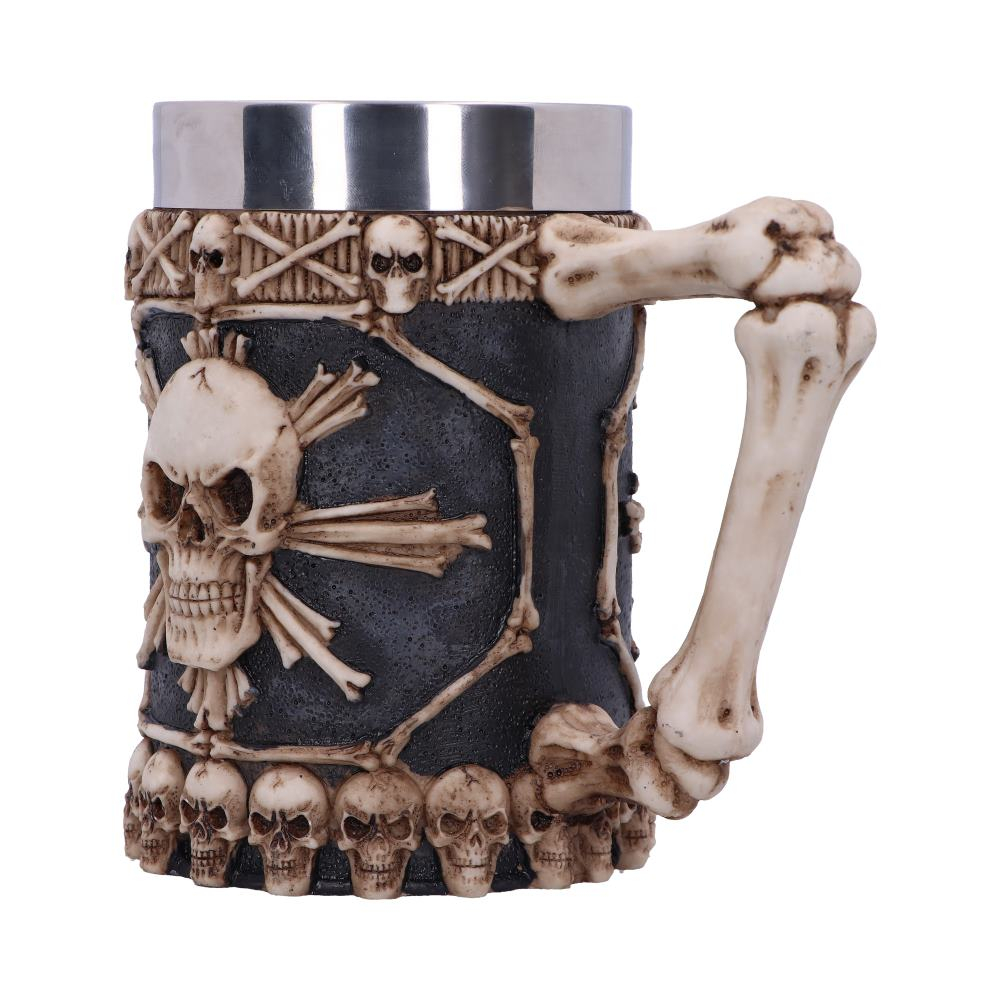 Cană gotică decorativă cu cranii – Large Tankard of Skulls [4]