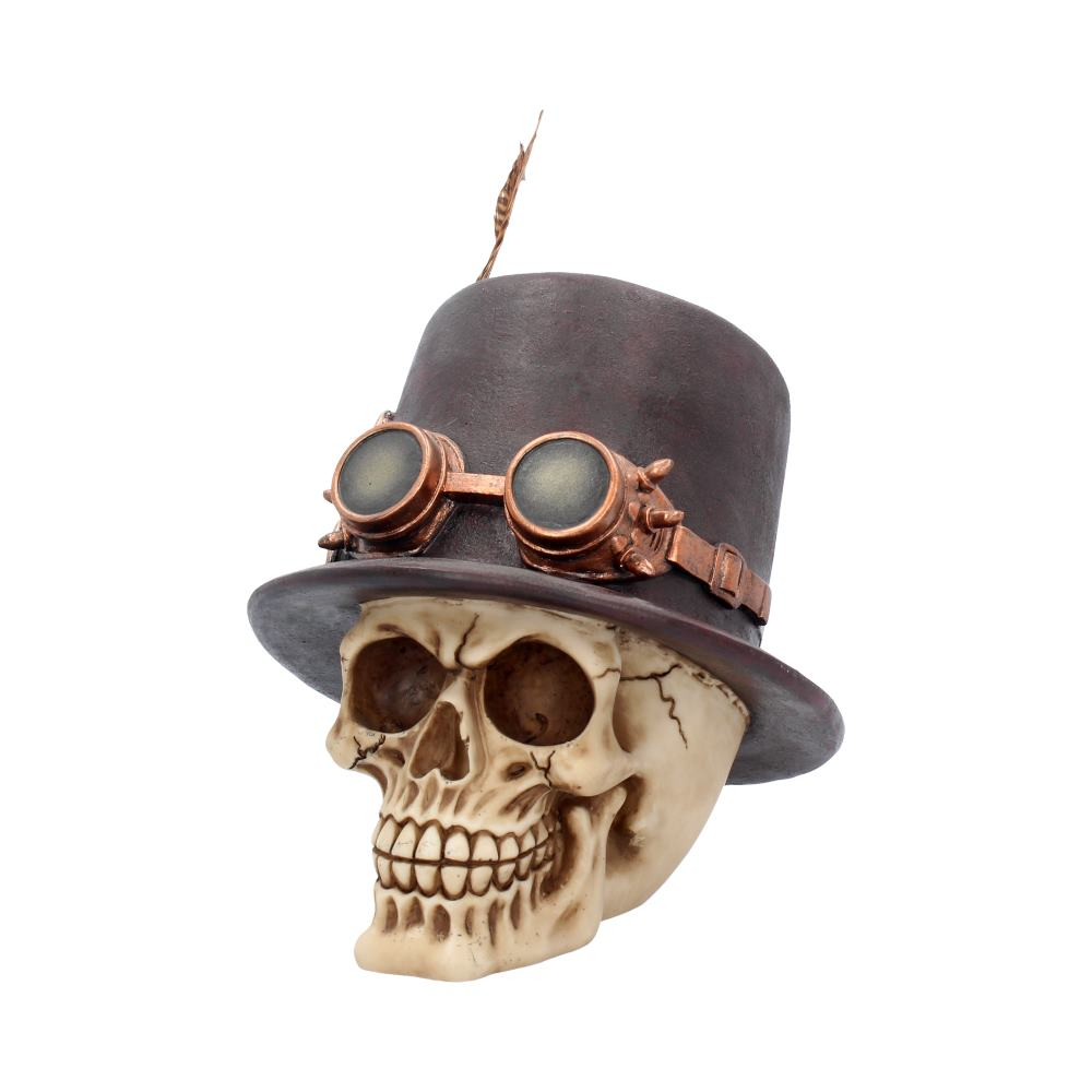 Craniu decorativ steampunk cu pălărie – The Aristocrat [4]