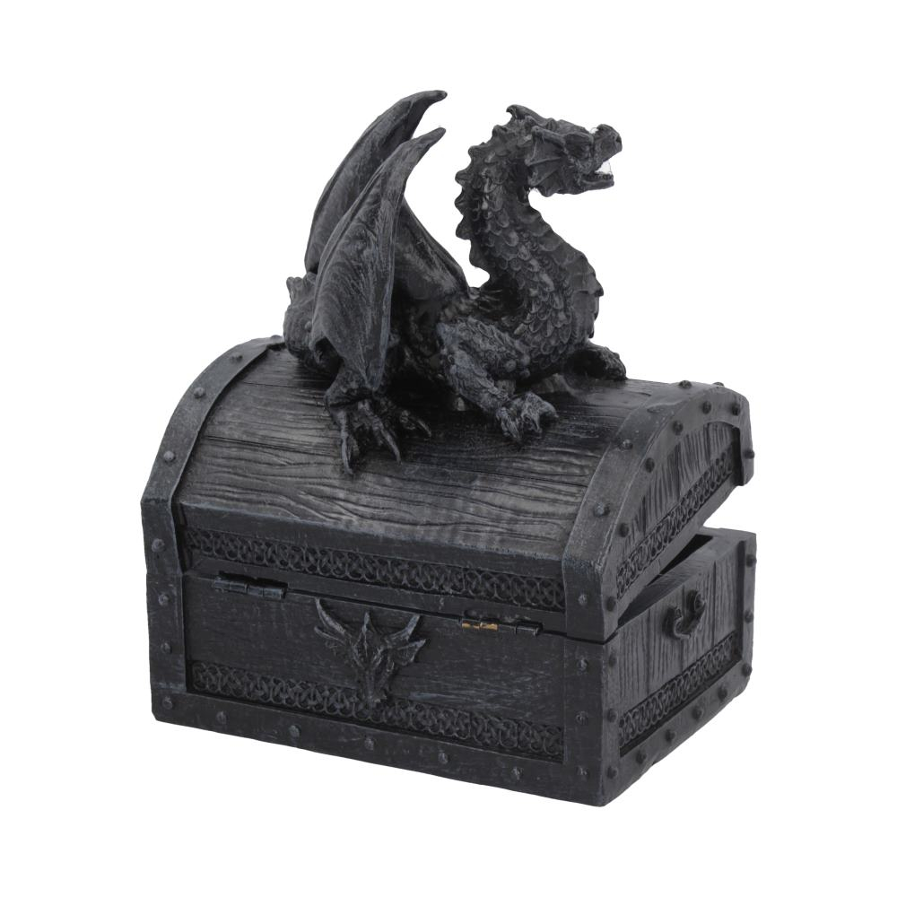 Cutie decorativă Sacred Keeper – Cufăr de comori cu dragon, 14,5 cm [6]
