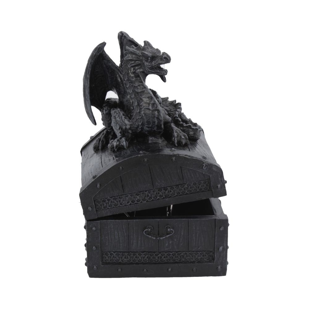 Cutie decorativă Sacred Keeper – Cufăr de comori cu dragon, 14,5 cm [7]
