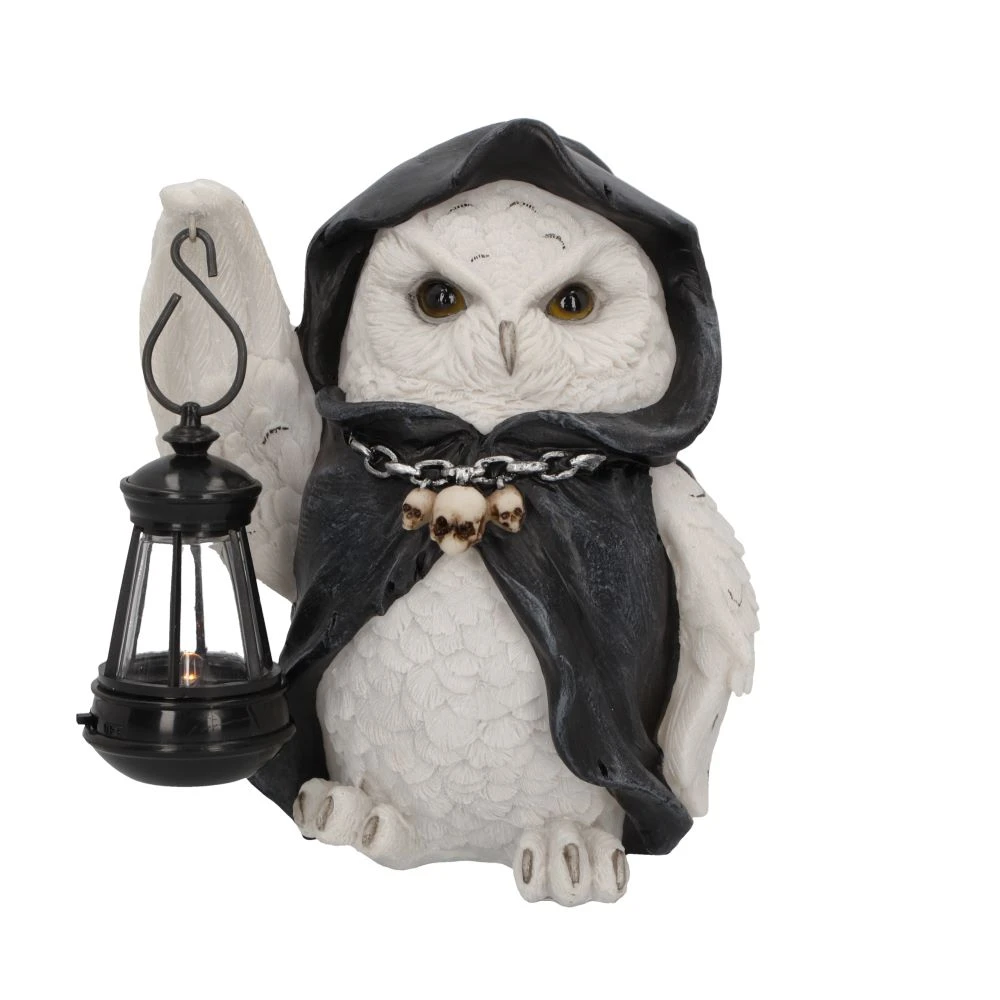 Felinar Reaper's Flight 17 cm - Decoratiune gotica cu Grim Reaper bufnita [2]