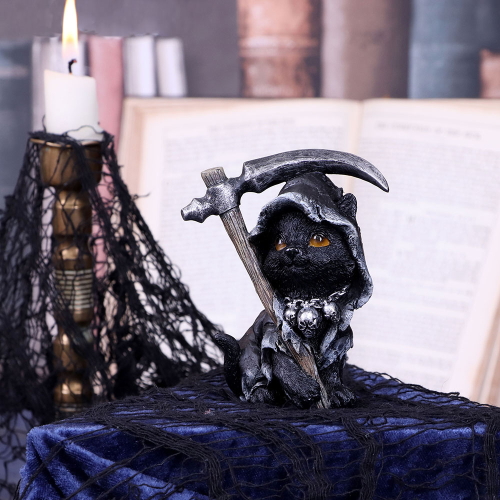 Figurina Amara – Pisica Grim Reaper, 10,2 cm [1]