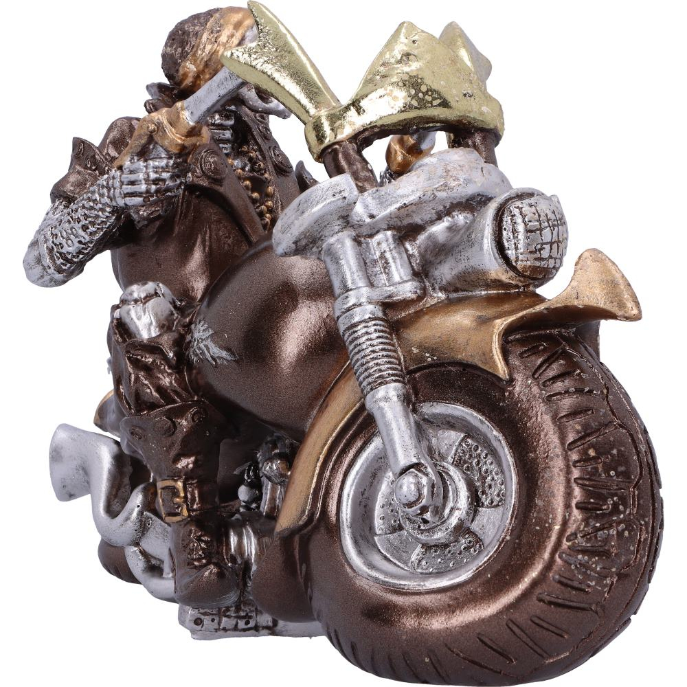 Figurina Bronze Full Throttle Motorbike 17 cm - Sculptura decorativa motocicleta [8]