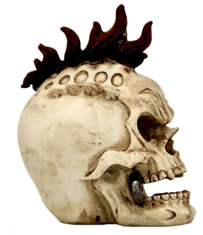 Figurină Craniu cu Sabie – Artă Detaliată pentru Decoruri Gotice [2]