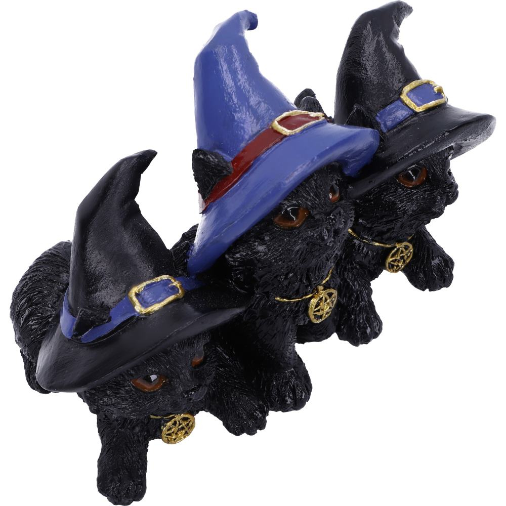 Figurina Familiar Felines – Pisici Negre cu Pălării de Vrăjitoare [8]
