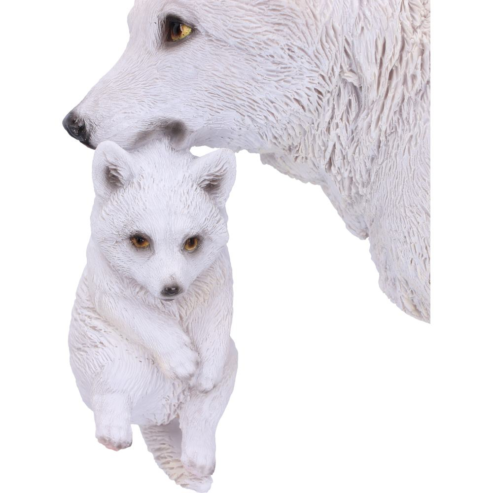 Figurină 'Winter Bond' – Lupoaică și Pui, 30 cm [8]