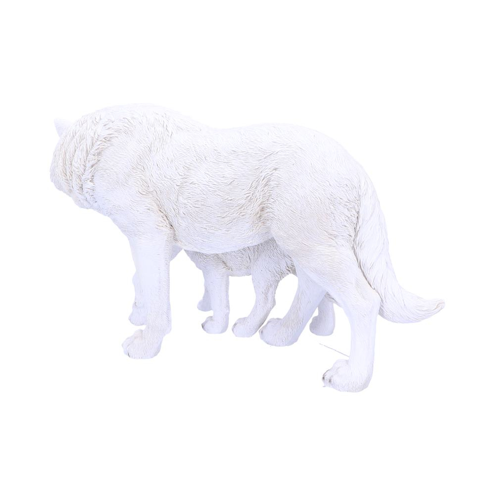 Figurină 'Winter Offspring' – Lupoaică și Pui, 20 cm [5]