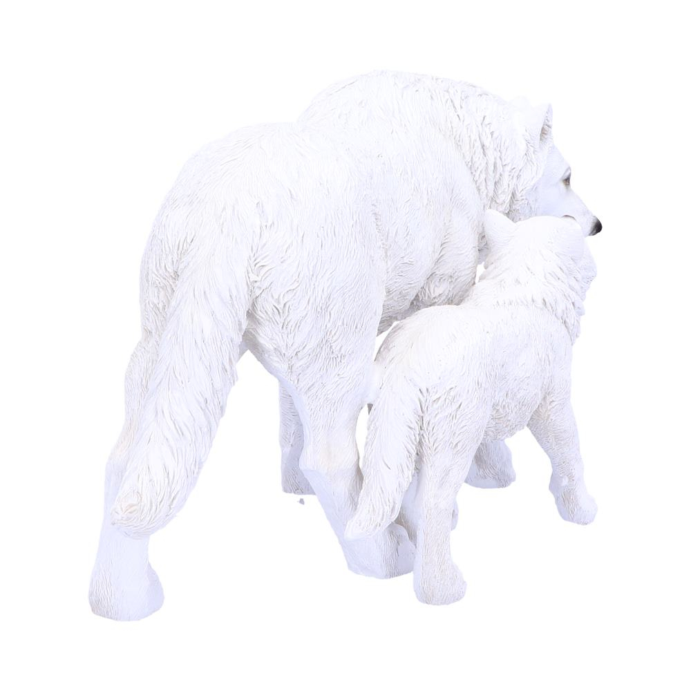 Figurină 'Winter Offspring' – Lupoaică și Pui, 20 cm [6]