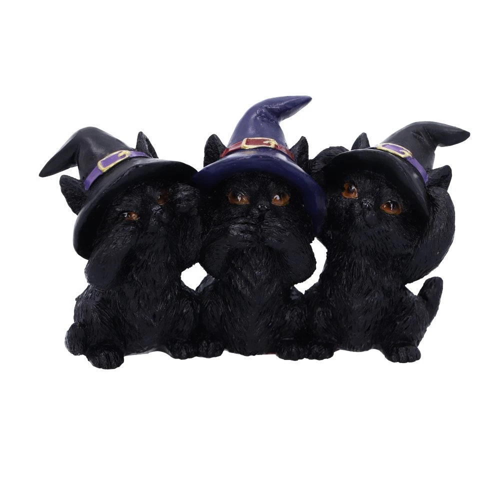 Figurine Three Wise Black Cats – Pisici negre intelepte [2]