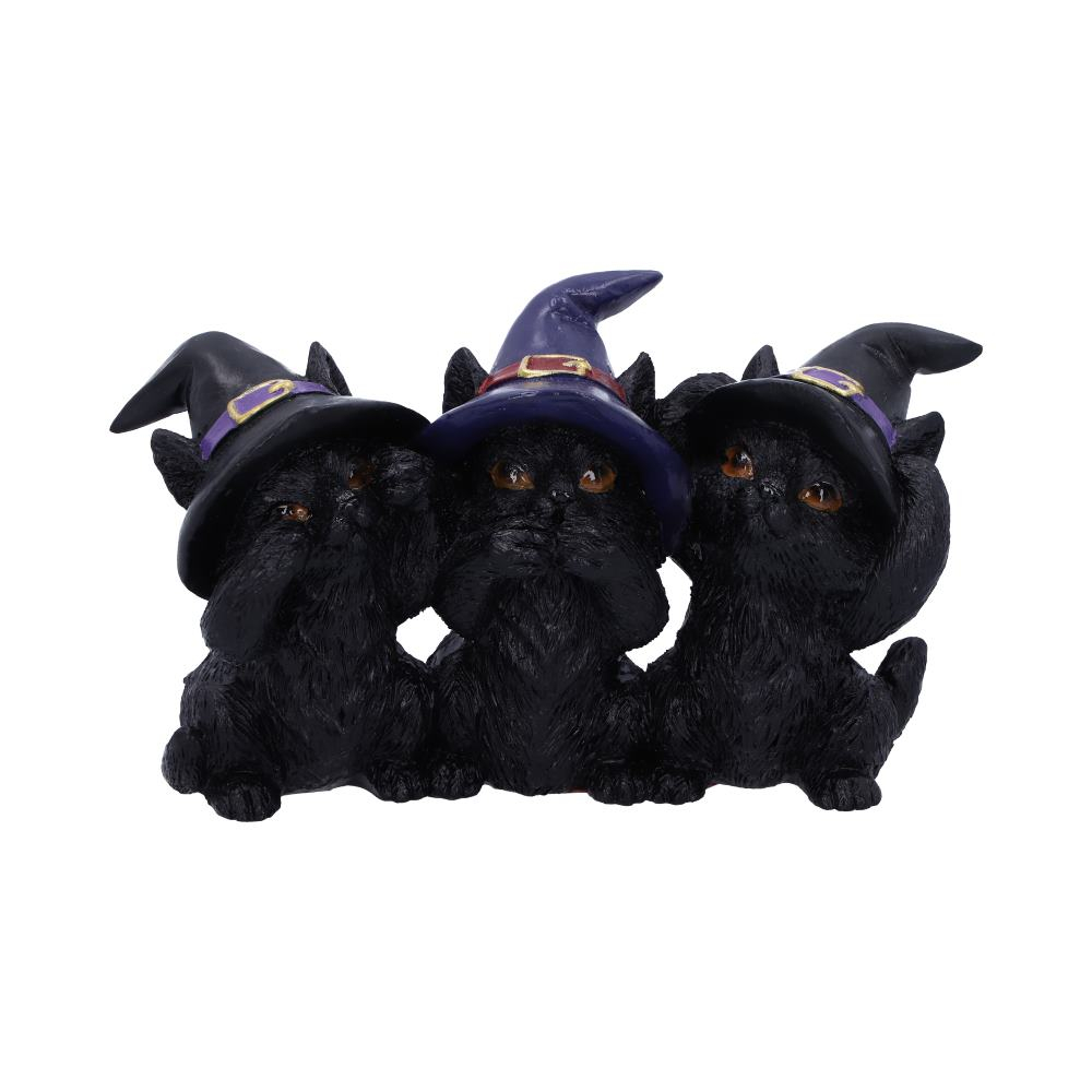 Figurine Three Wise Black Cats – Pisici negre intelepte [3]