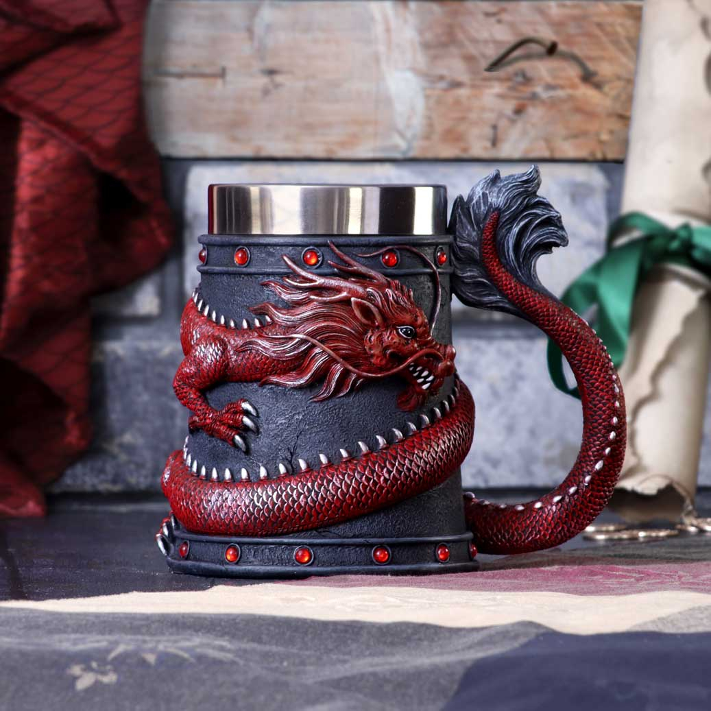 Halbă Dragon Coil Roșu [1]