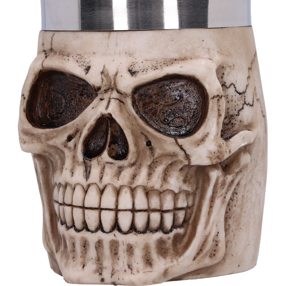 Halba Grinning Skull – Pahar gotic cu insert din otel inoxidabil [7]
