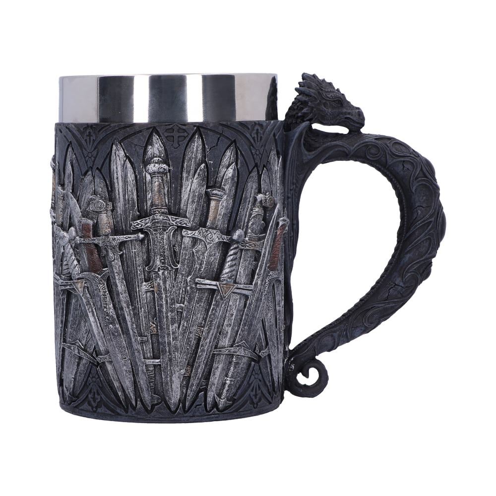 Halba Medievala Sword Tankard cu Maner Dragon [3]