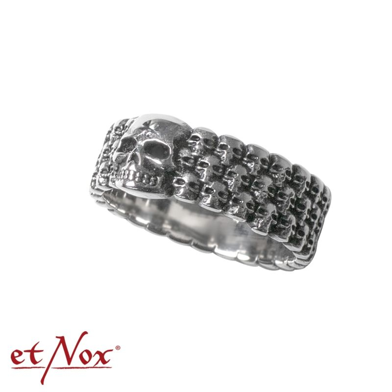 Inel  cu cranii din oțel inoxidabil – Bijuterie gotică unisex [1]