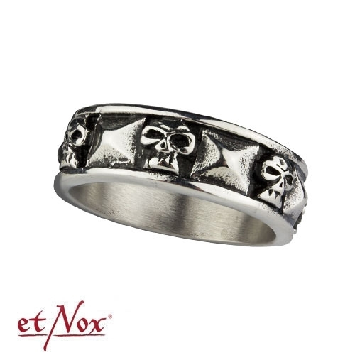 Inel etNox "Skulls" din otel inoxidabil [1]