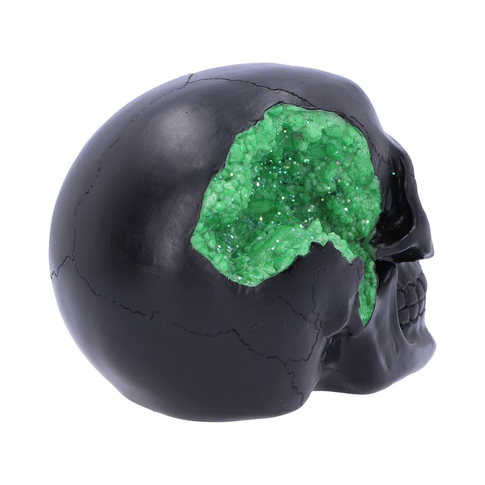 Ornament "Geode Skull Green" - Figurina Gotica [6]