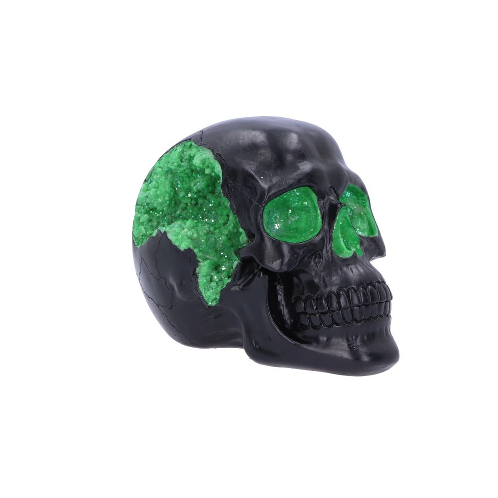 Ornament "Geode Skull Green" - Figurina Gotica [2]