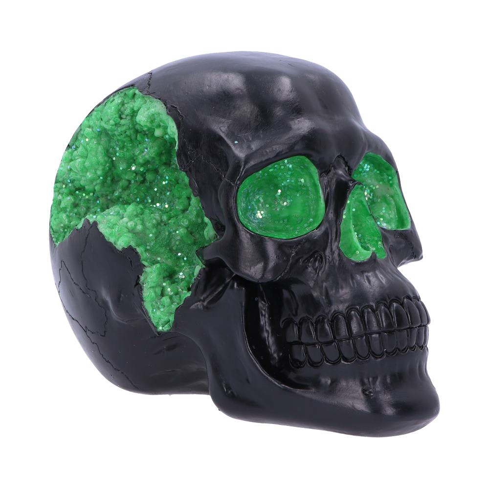 Ornament "Geode Skull Green" - Figurina Gotica [3]
