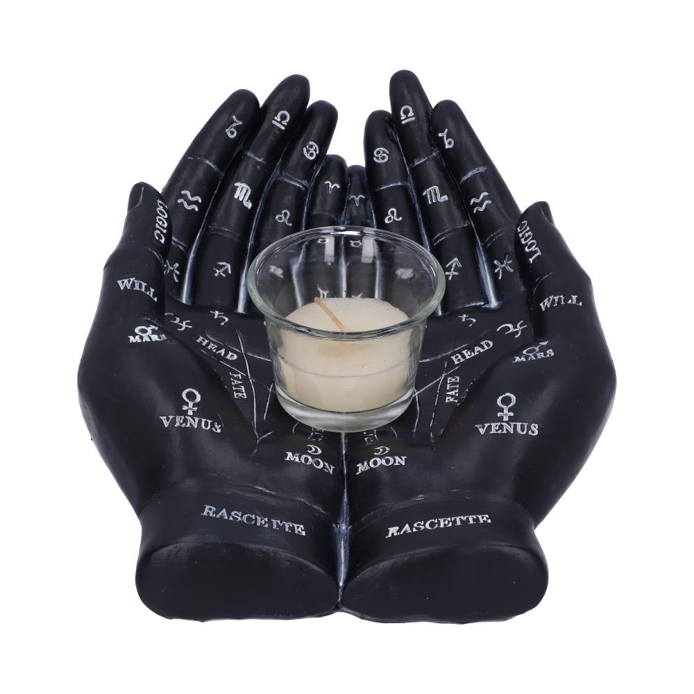 Palmist's Guide – Suport pentru Lumanare cu Design de Chiromantie [3]