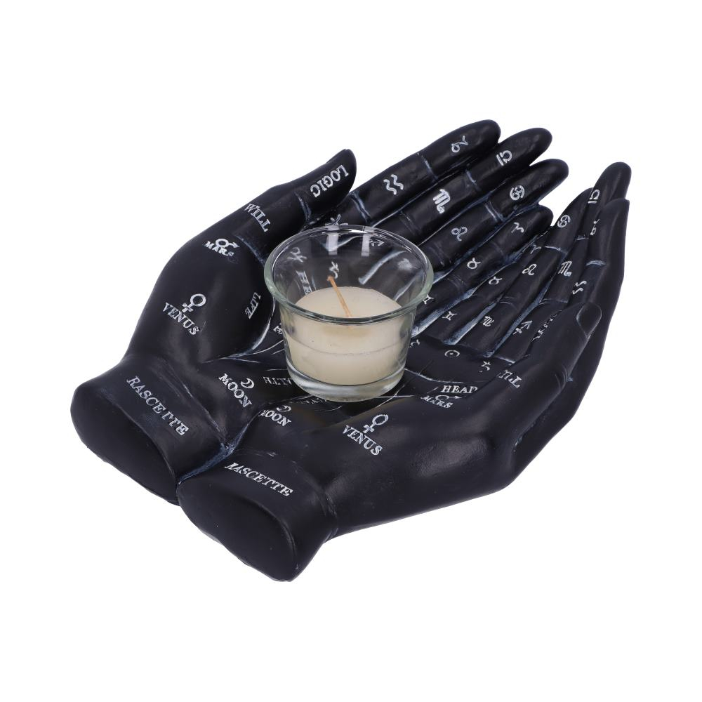 Palmist's Guide – Suport pentru Lumanare cu Design de Chiromantie [4]