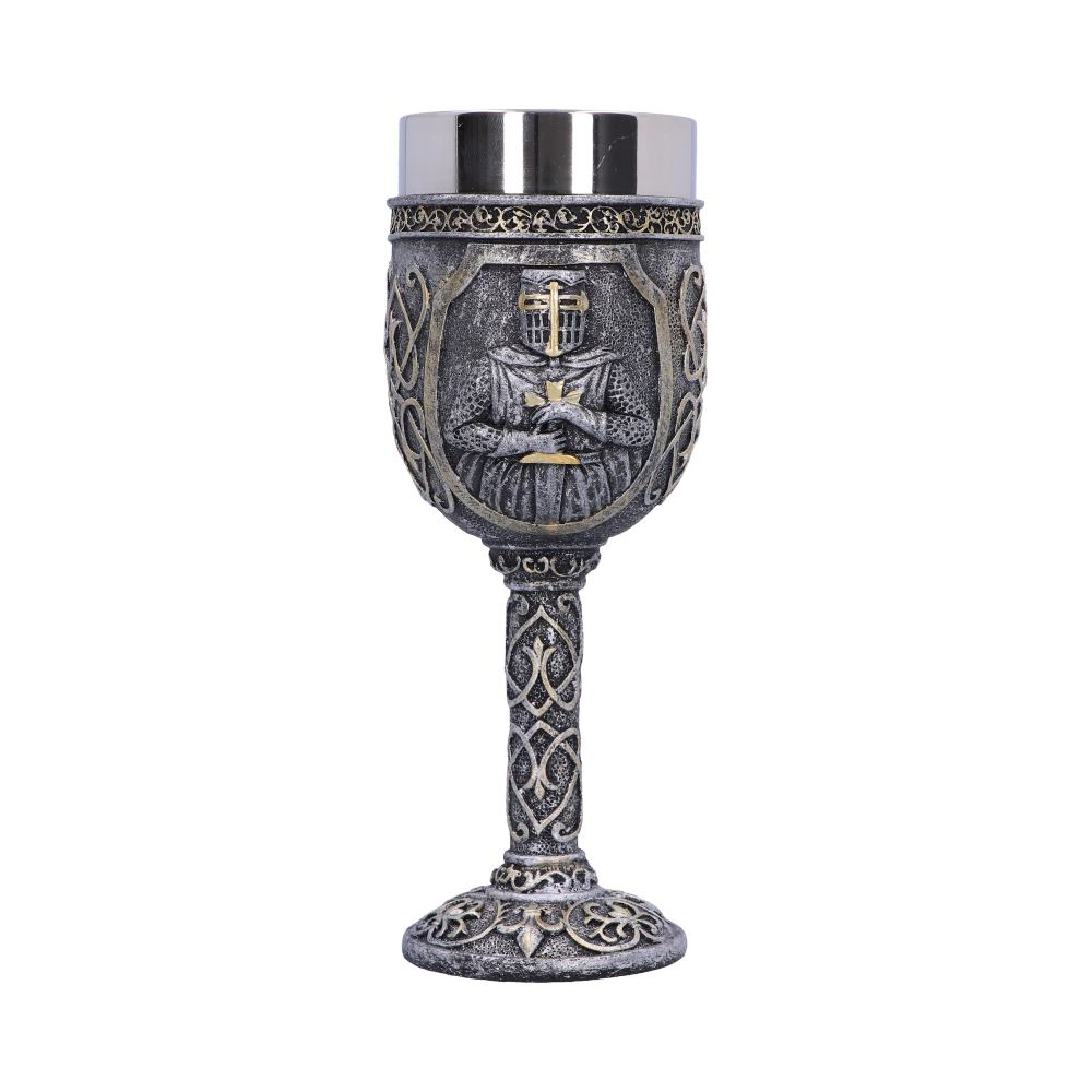 Pocal 'Armoured Medieval Knight Soldier' de 19 cm – Design cu cavaler medieval și detalii aurii [5]